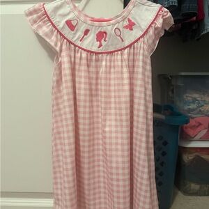 Pink Gingham Kids top